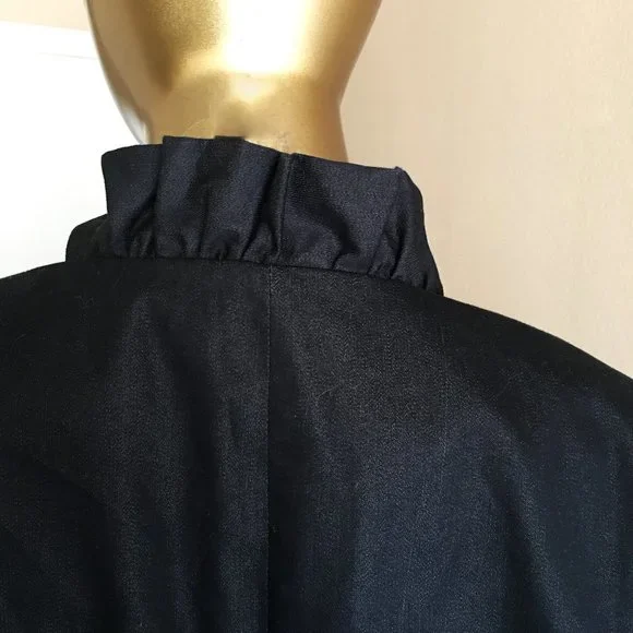 WILLI SMITH Ruffle Collar Swing Blazer / Jacket NEW! - Picture 9 of 11